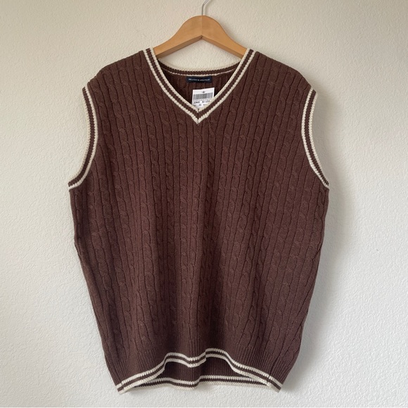 Brandy Melville Sweaters - Brandy Melville Oversized Brown Sweater Vest